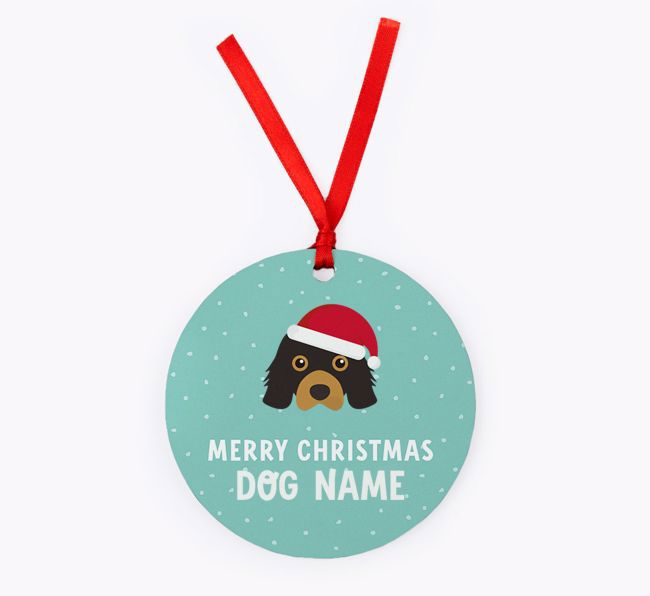 Merry Christmas: Personalised {breedFullName} Christmas Decoration